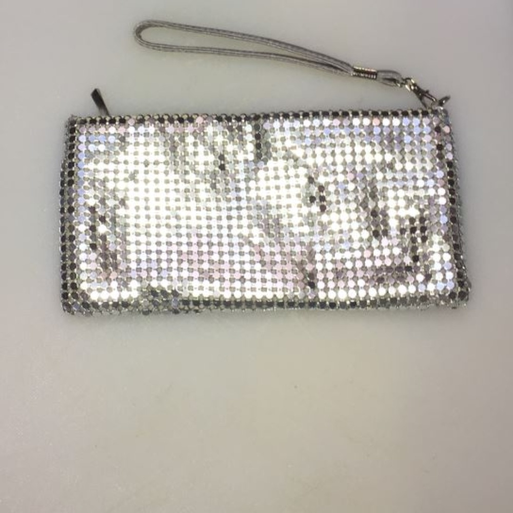 RSVP Silver Metal Clutch/Wristlet